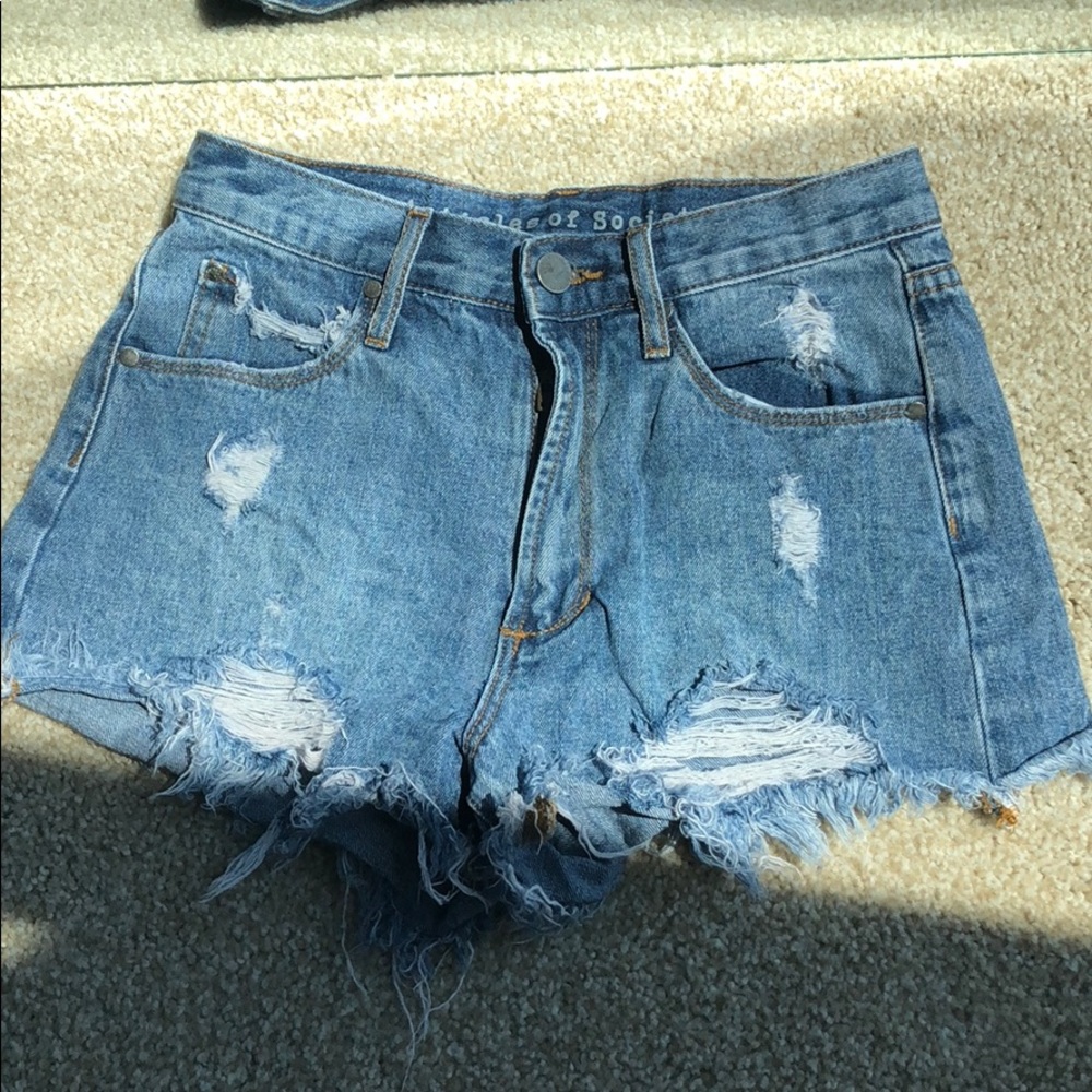 Articles of society denim shorts